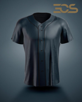 Baseball/Softball Fullbutton Jersey ﻿Plain 