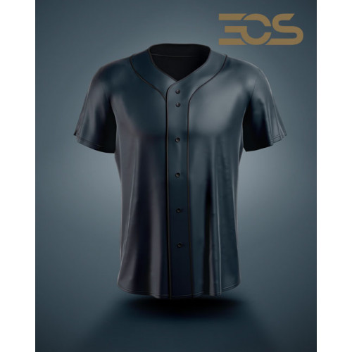 Baseball/Softball Fullbutton Jersey ﻿Plain 