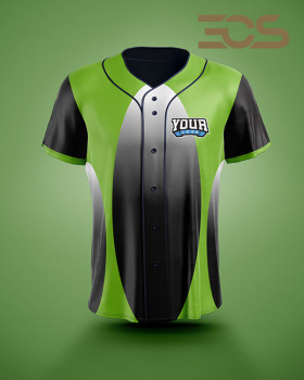 Baseball/Softball Fullbutton Jersey Side Gradient 
