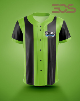Baseball/Softball Fullbutton Jersey Side Striped 