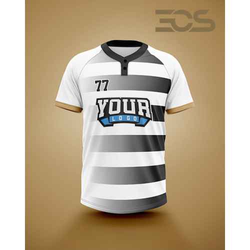 Baseball/Softball 2 button Jersey Horizontal Gradient  Baseball/Softball 2 button Jersey Horizontal Gradient