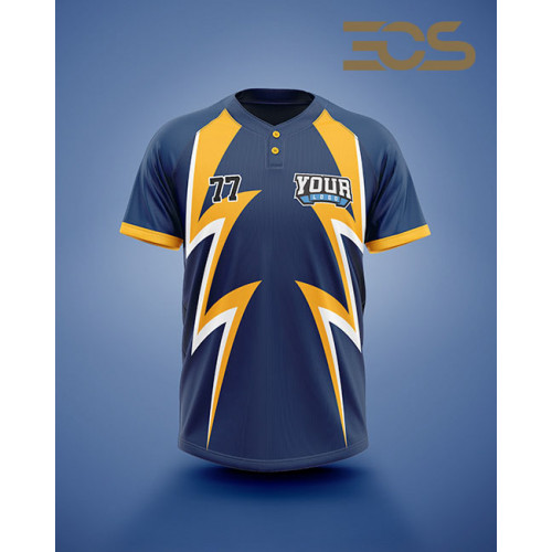 Baseball/Softball 2 button Jersey Lightning  Baseball/Softball 2 button Jersey Lightning